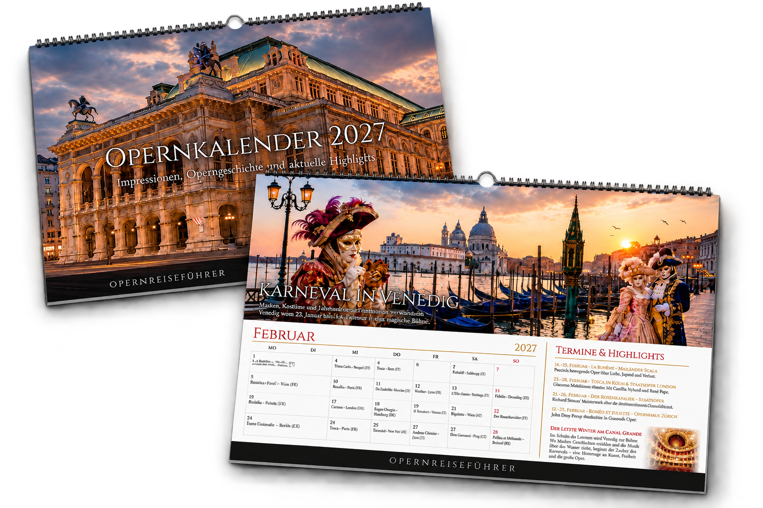 Opernkalender 2027 von Opernreiseführer